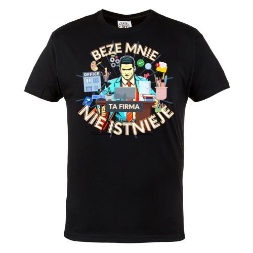 Koszulka męska z nadrukiem – śmieszny prezent dla szefa lub kierownika 2