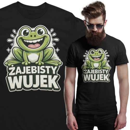 Koszulka męska „Żajebisty Wujek” – śmieszna koszulka na prezent dla wujka 1