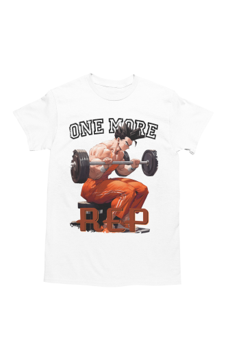 Koszulka męska Dragon Ball Z Goku „Rep Mode” – koszulka anime manga na siłownię gym dla fana DBZ 2