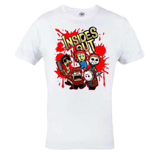 MĘSKA KOSZULKA Z NADRUKIEM FILMOWA HALLOWEEN HORROR INSIDES OUT 