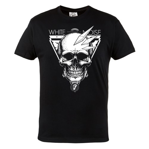 KOSZULKA MĘSKA Z CZASZKĄ CZACHA SKULL WHITE NOISE