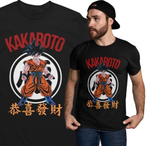  Męska koszulka Dragon Ball Z Goku Anime Manga Siłownia Gym Power 