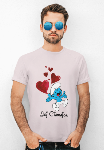 MĘSKA KOSZULKA WALENTYNKOWA CIAMAJDA PREZENT NA WALENTYNKI 
