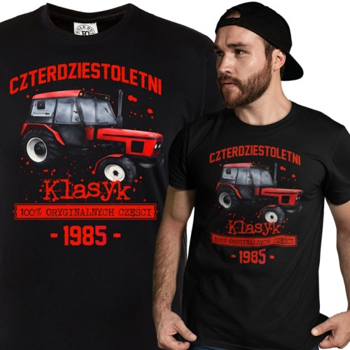 KOSZULKA PREZENT NA URODZINY CZTERDZIESTOLETNI KLASYK TRAKTOR ZETOR 