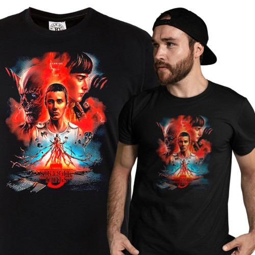 MĘSKA KOSZULKA FILMOWA STRANGER THINGS TSHIRT