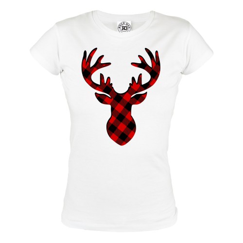 KOSZULKA ŚWIĄTECZNA DAMSKA SANTA RENIFER