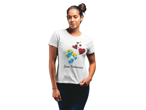 DAMSKA KOSZULKA JEGO SMERFETKA SMERF 