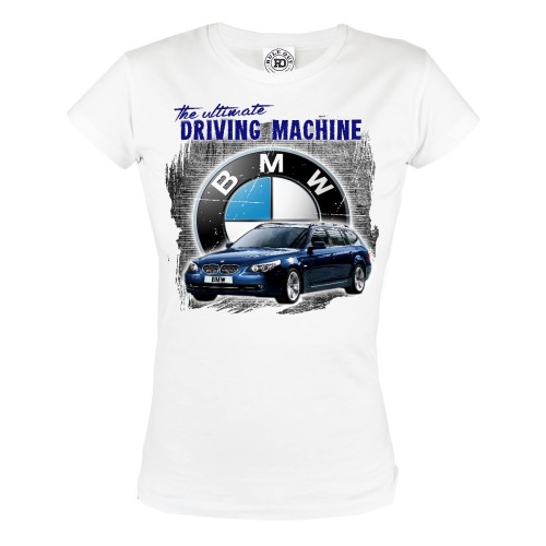 KOSZULKA DAMSKA THE ULTIMATE DRIVING MACHINE BLUE