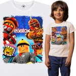 DZIECIĘCA BAWEŁNIANA KOSZULKA NA PREZENT GRA ROBLOX
