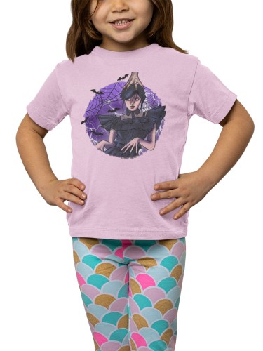  DZIECIĘCA KOSZULKA SERIAL WEDNESDAY ADDAMS DANCE