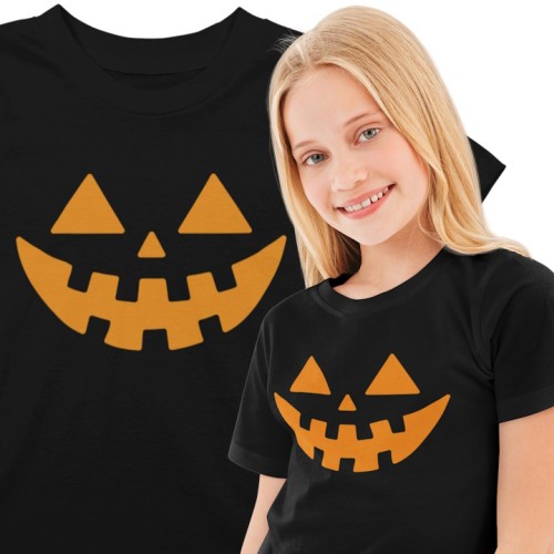 Dziecięca koszulka Dynia na Halloween wygodna idealna na Dzień Dyni