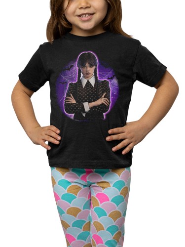 DZIECIĘCA KOSZULKA SERIAL WEDNESDAY ADDAMS DANCE 