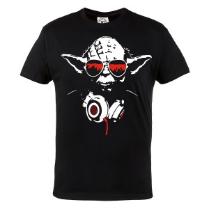 MĘSKA KOSZULKA MUZYCZNA MUZYKA MUSIC DJ YODA SŁUCHAWKI