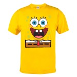  KOSZULKA MĘSKA BAJKOWA SPONGEBOB KANCIASTOPORTY UŚMIECH KRAWAT