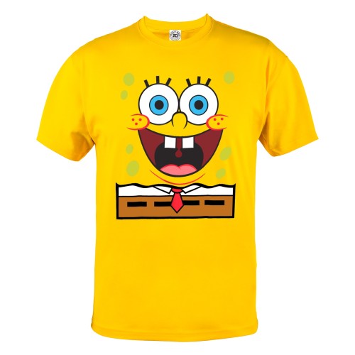 KOSZULKA MĘSKA BAJKOWA SPONGEBOB KANCIASTOPORTY UŚMIECH KRAWAT 