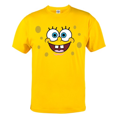 KOSZULKA MĘSKA BAJKOWA SPONGEBOB KANCIASTOPORTY UŚMIECH 