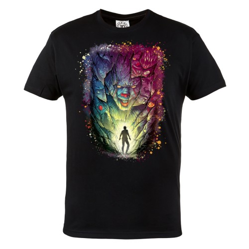 KOSZULKA FILMOWA NA HALLOWEEN HORROR PENNYWISE 