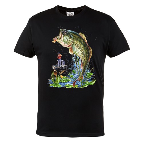  MĘSKA KOSZULKA NA RYBY WĘDKARSKA DLA WĘDKARZA