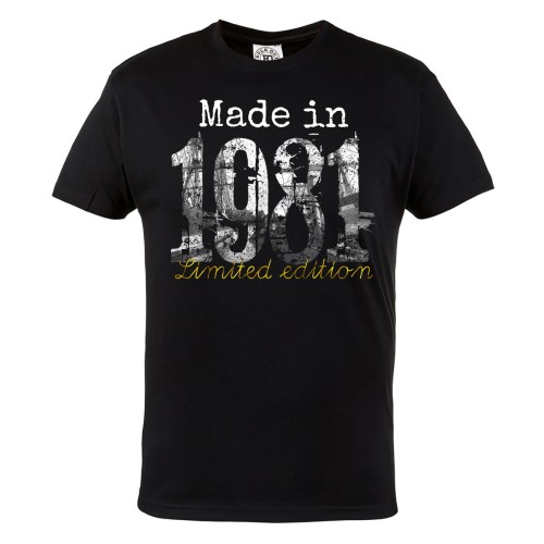 MĘSKA KOSZULKA NA URODZINY 1981 LIMITED EDITION