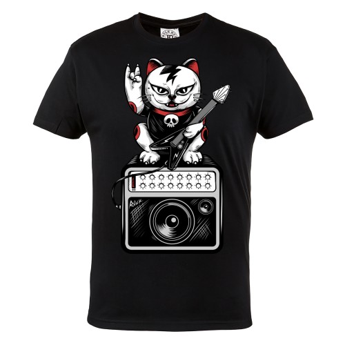 KOSZULKA MUZYCZNA ROCKOWA LET'S ROCK CAT 04 