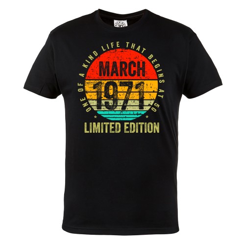 MĘSKA KOSZULKA NA URODZINY MARZEC 1971 
