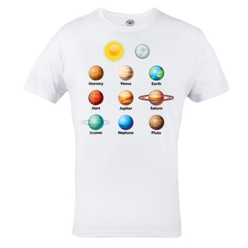 KOSZULKA MĘSKA ASTRONOMIA UKŁAD SŁONECZNY PLANETY 