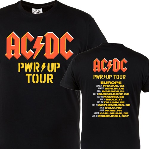  MĘSKA KOSZULKA NA KONCERT ACDC TRASA POWER UP TOUR 2025