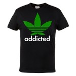 KOSZULKA MARIHUANA ZIOŁO 420 CANNABIS ADDICTED