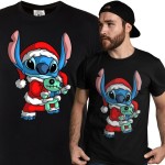 MĘSKA KOSZULKA ŚWIĄTECZNA BOŻE NARODZENIE STITCH