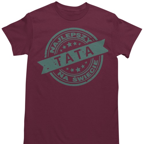 Piżama męska „Najlepszy Tata na świecie” – prezent na Dzień Ojca, koszulka + spodnie w kratę 2