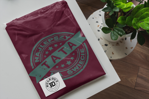 Piżama męska „Najlepszy Tata na świecie” – prezent na Dzień Ojca, koszulka + spodnie w kratę 4