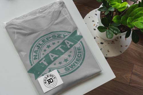 Męska piżama prezent dla taty – koszulka z nadrukiem + spodnie w kratę „Najlepszy Tata” 4