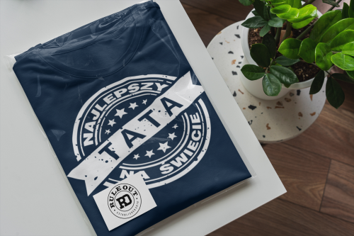 Granatowa piżama męska dla taty „Najlepszy Tata na świecie” – komplet do spania prezent dla ojca 4