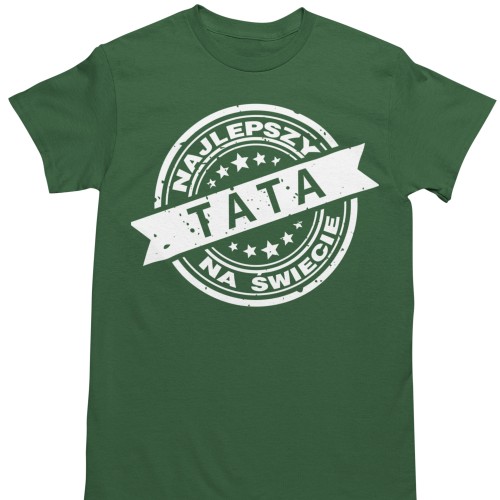 T-shirt dla taty „Najlepszy Tata” – koszulka męska z nadrukiem prezent dla ojca 3
