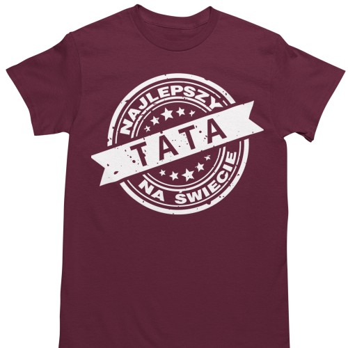T-shirt dla taty „Najlepszy Tata” – koszulka męska z nadrukiem prezent dla ojca 