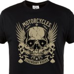Koszulka męska Motorcycles Legendary Riders – czarny t-shirt motocyklowy skull, biker styl