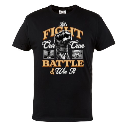Koszulka Let’s Fight Our Own Battle – boks, MMA, motywacja, siłownia, t-shirt dla fightera 2