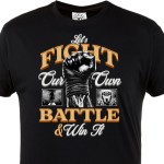 Koszulka Let’s Fight Our Own Battle – boks, MMA, motywacja, siłownia, t-shirt dla fightera