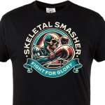 Koszulka Skeletal Smasher Fight For Glory – boks, MMA, skull fighter, siłownia, t-shirt sportowy