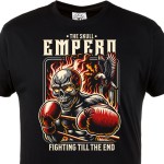Koszulka The Skull Emperor – boks, MMA, fighter, czaszka, siłownia, t-shirt sportowy