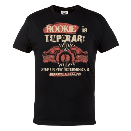 Koszulka Rookie is Temporary – boks, MMA, motywacja, rękawice bokserskie, fighter mindset t-shirt 2