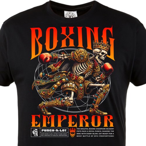 Koszulka Boxing Emperor – król boksu, skeleton boxer, fighter, MMA, koszulka sportowa premium
