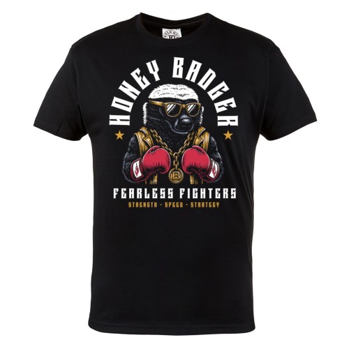 Koszulka Honey Badger Boxing – fearless fighter, borsuk bokser, odzież sportowa MMA streetwear 2