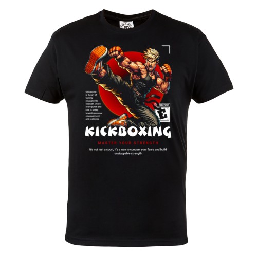 Kickboxing Master Your Strength Koszulka – fighter kick, MMA, sporty walki, trening, streetwear 2