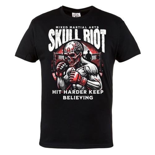 Skull Riot MMA Koszulka – skeleton fighter, mixed martial arts, boks, cage fight, streetwear 2