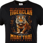 Koszulka Muay Thai Tiger Clan MMA Boks Trening Sporty Walki Streetwear Fitness Prezent