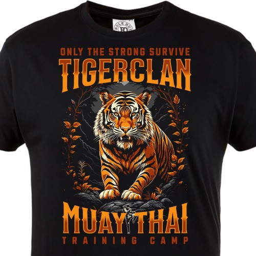 Koszulka Muay Thai Tiger Clan MMA Boks Trening Sporty Walki Streetwear Fitness Prezent 1