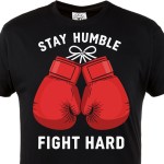 T-shirt Boks MMA Gym Trening Rękawice Sporty Walki Fitness Streetwear