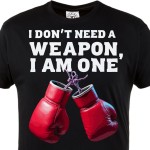 Koszulka Boks MMA Rękawice Sporty Walki Gym Fitness Trening Motywacyjna Męska