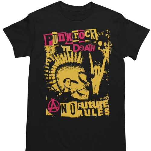 Koszulka Punk Rock Streetwear Alternatywna Moda Rebel Underground Styl Unisex